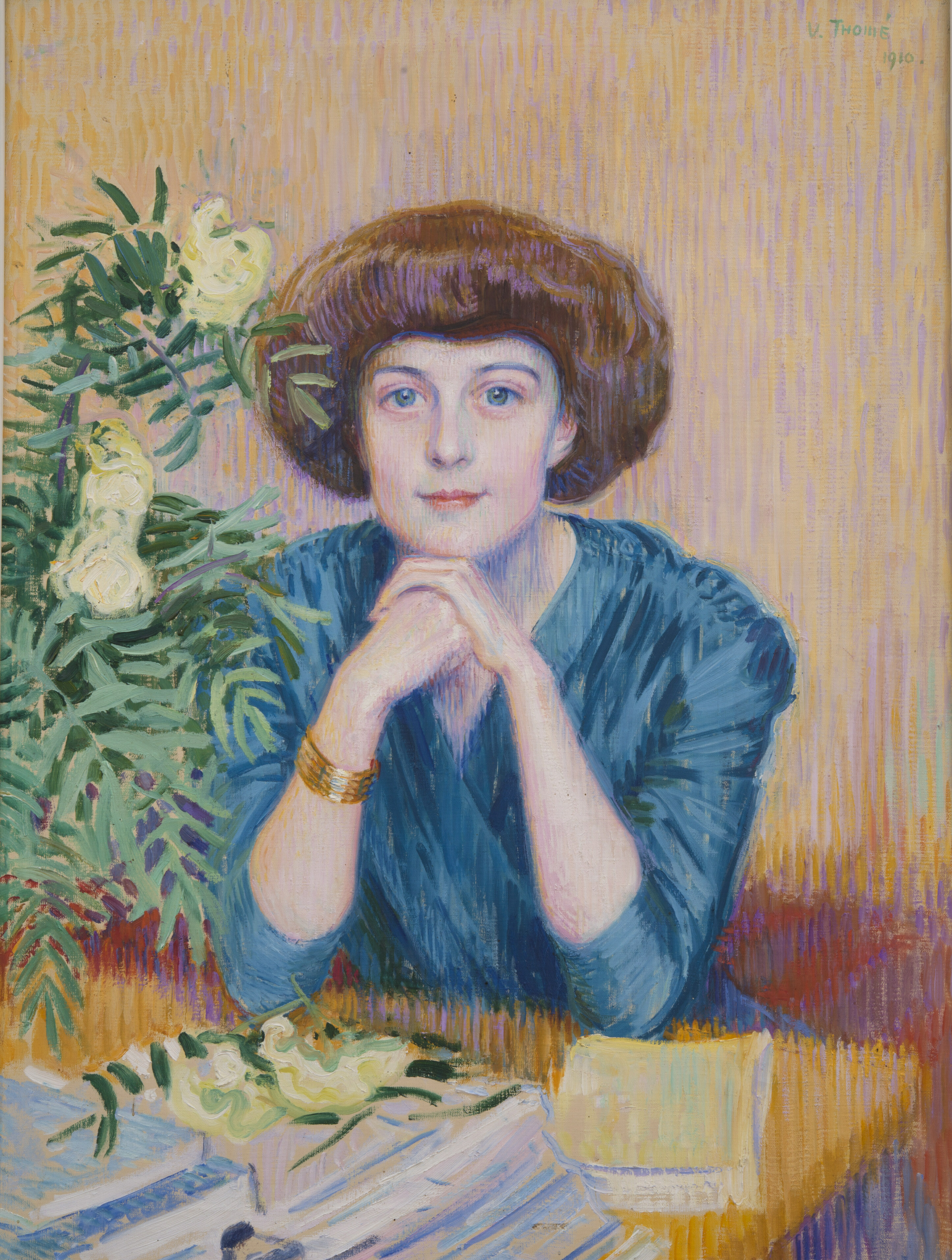 Verner Thomé: Portrait of Dora Estlander, 1910, oil on canvas, Villa Gyllenberg / Signe and Ane Gyllenberg Foundation. Photo: Matias Uusikylä.